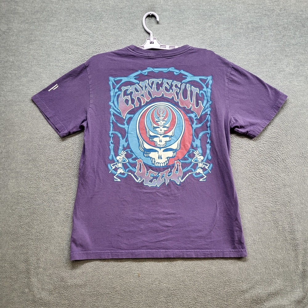 Grateful Dead x GAP Men Shirt Medium Purple Logo Skull Short Sleeve Tee